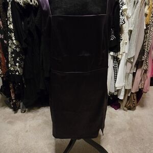 Francesca's Collections Deep Purple Satin Dress